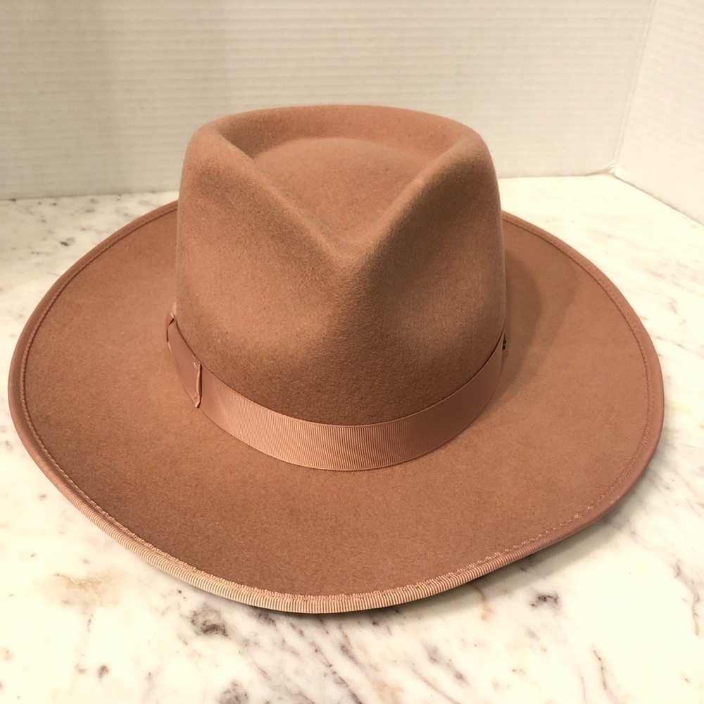 NWT Gigi Pip Monroe Rancher Hat in Dusty Pink Size 57 - Picture 3 of 12